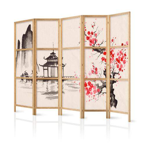 Japansk skærmvæg - Mystical Calm 225 x 161 cm