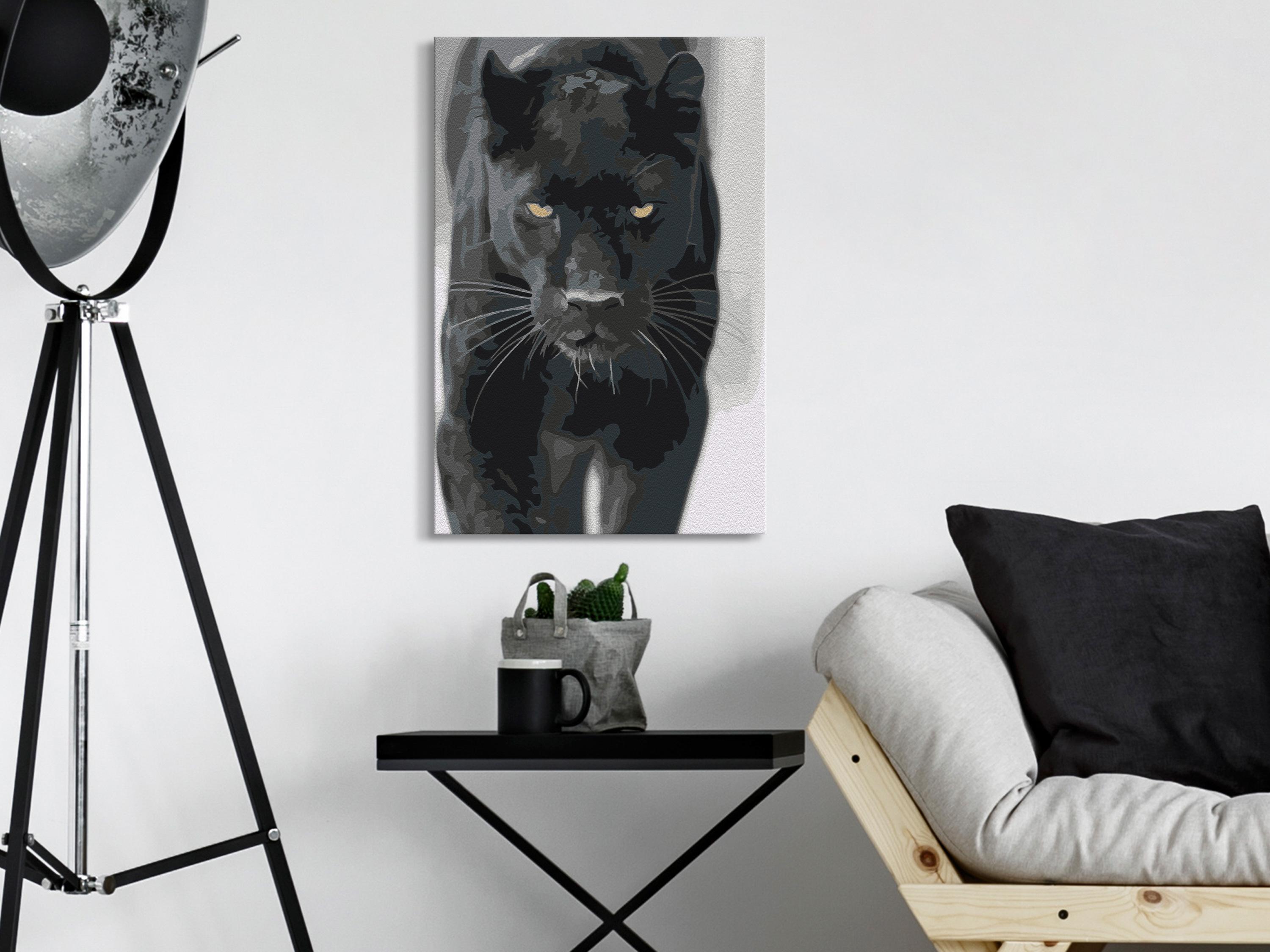 Mal selv billede - Black Panther 40 x 60 cm
