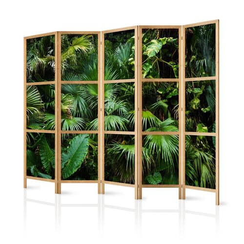 Japansk skærmvæg - Sunny Jungle II 225 x 161 cm