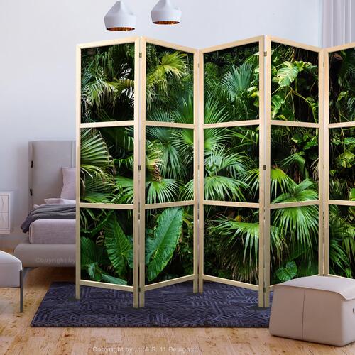 Japansk skærmvæg - Sunny Jungle II 225 x 161 cm