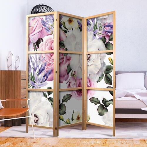 Japansk skærmvæg - Floral Glade Japanese 135 x 161 cm