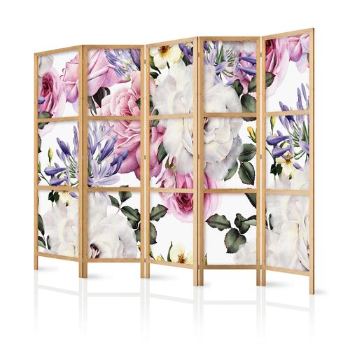 Japansk skærmvæg - Floral Glade II Japanese 225 x 161 cm