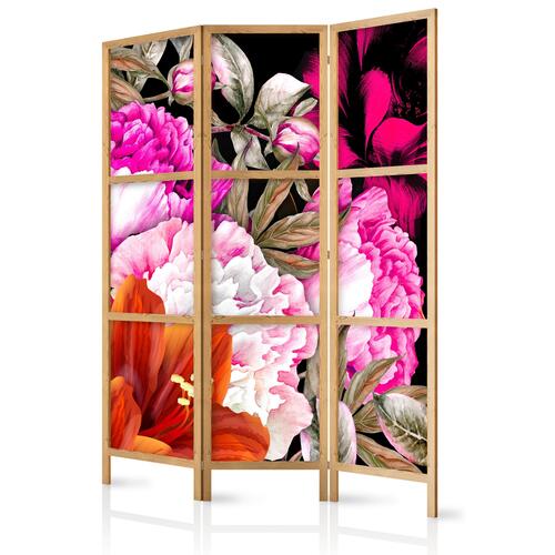 Japansk skærmvæg - Floral Abundance I 135 x 161 cm