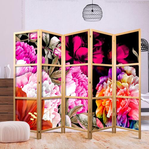 Japansk skærmvæg - Floral Abundance II 225 x 161 cm