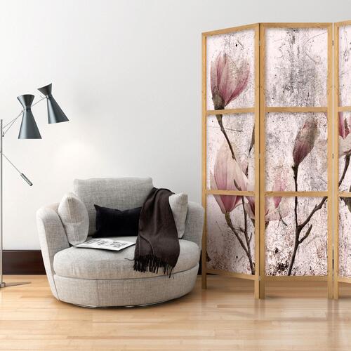 Japansk skærmvæg - Vintage Magnolias I 135 x 161 cm