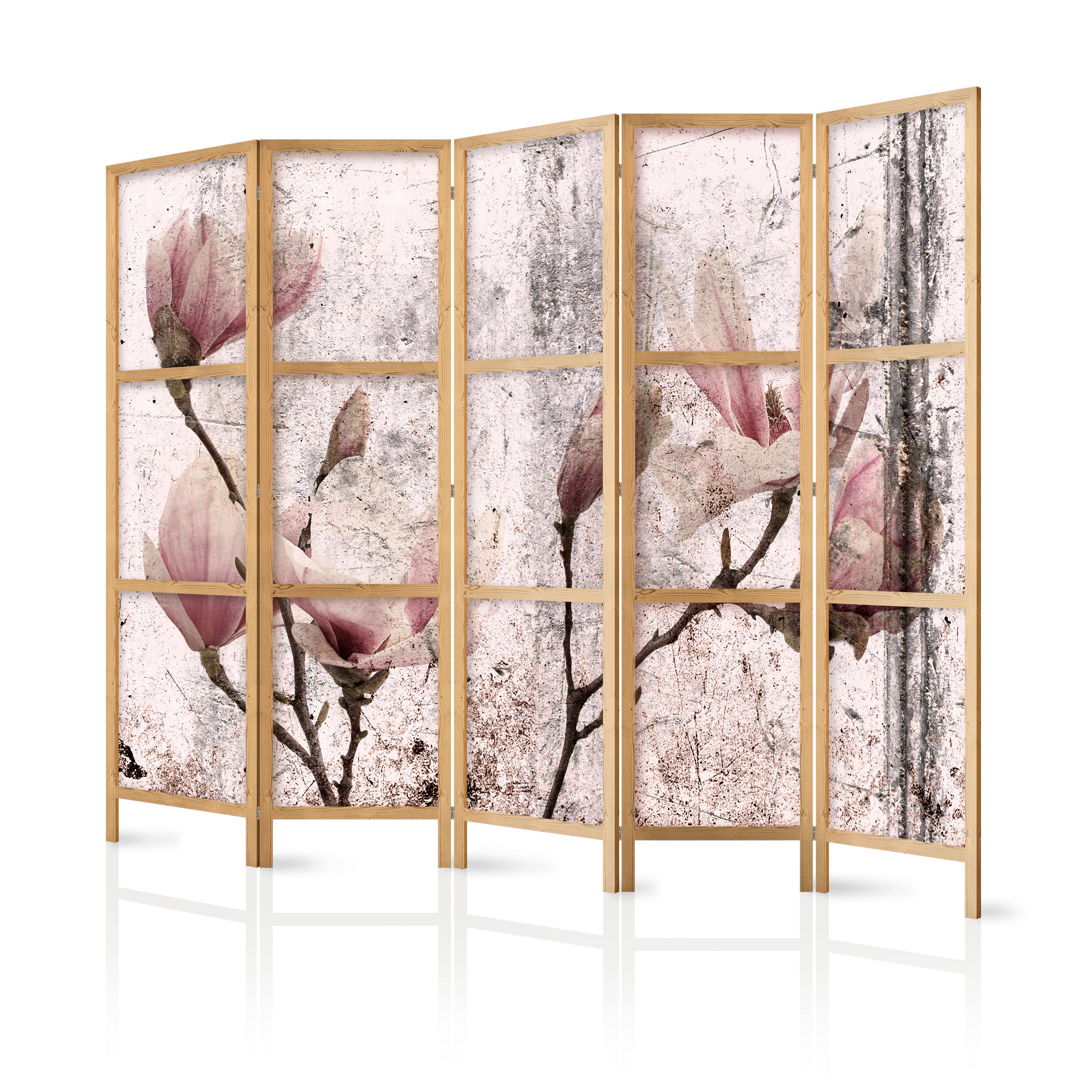 Japansk skærmvæg - Vintage Magnolias II 225 x 161 cm
