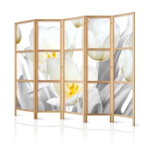Japansk skærmvæg - Luminous Tulips II 225 x 161 cm