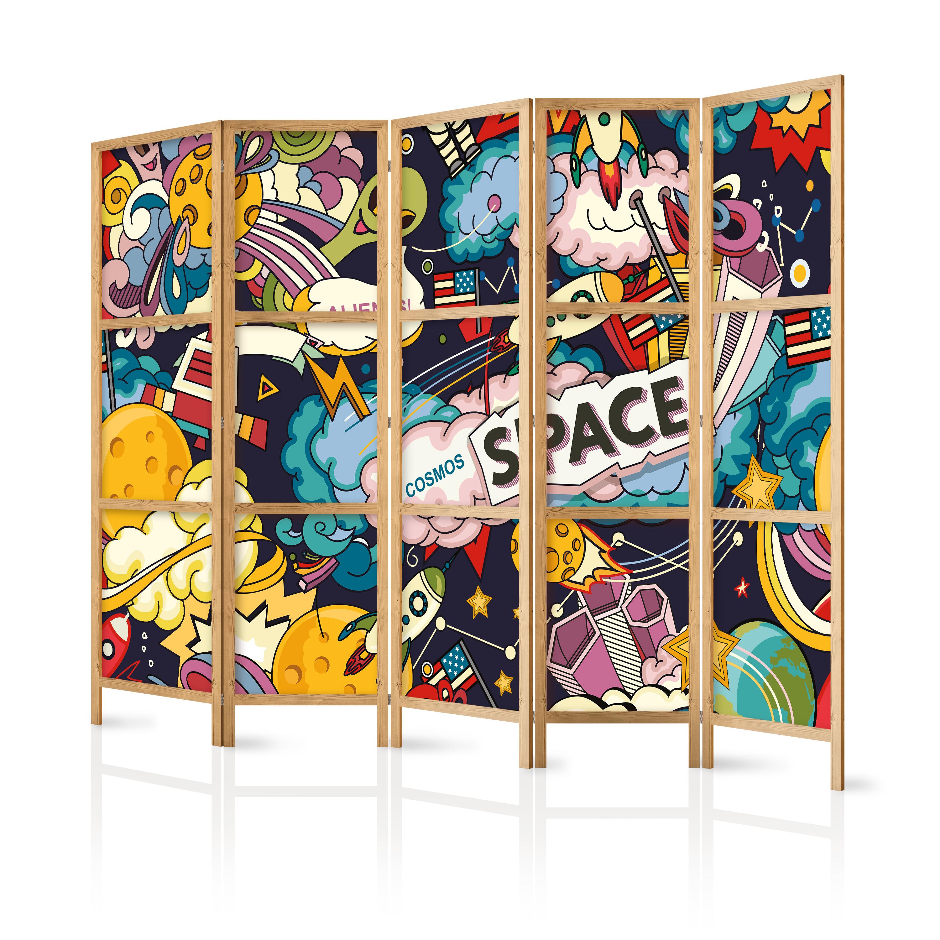 Japansk skærmvæg - Teenager's Space II 225 x 161 cm