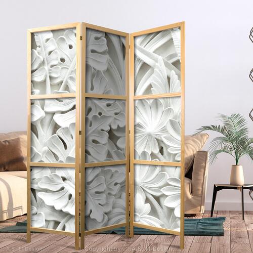 Japansk skærmvæg - Alabaster Garden I 135 x 161 cm