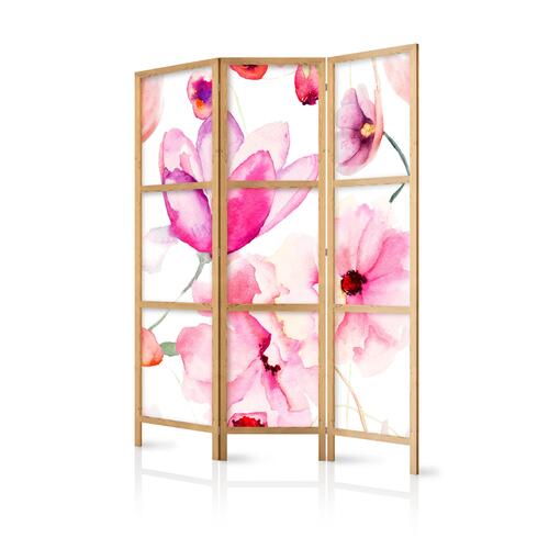 Japansk skærmvæg - Floral Bliss I 135 x 161 cm