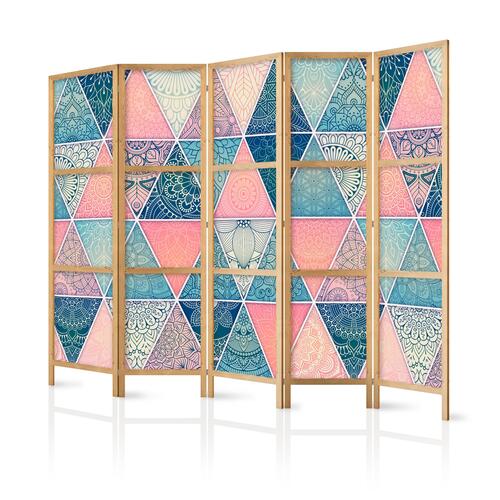 Japansk skærmvæg - Oriental Patchwork II 225 x 161 cm