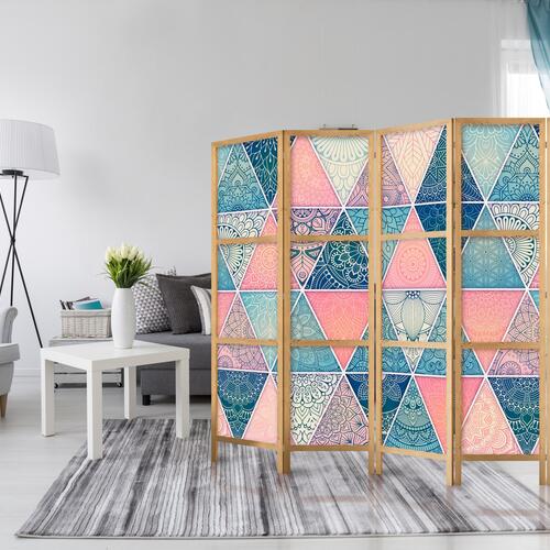 Japansk skærmvæg - Oriental Patchwork II 225 x 161 cm