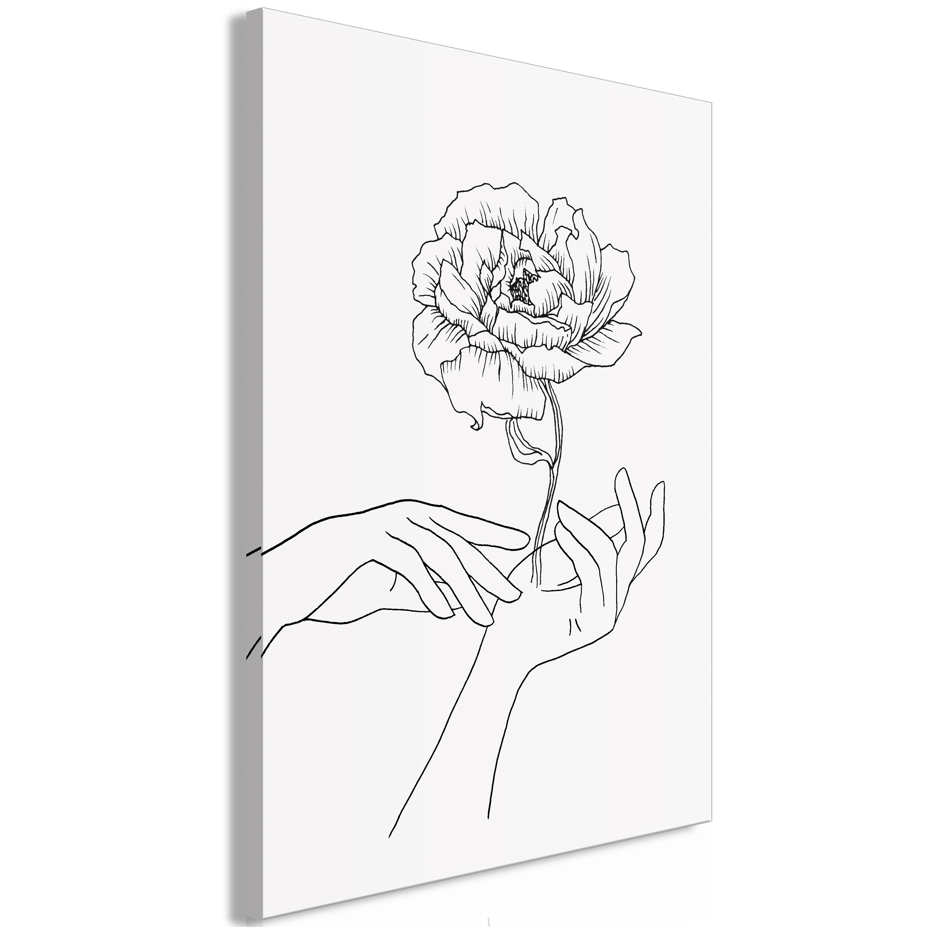 Billede - Delicate Touch (1 Part) Vertical - 40 x 60 cm - På italiensk lærred