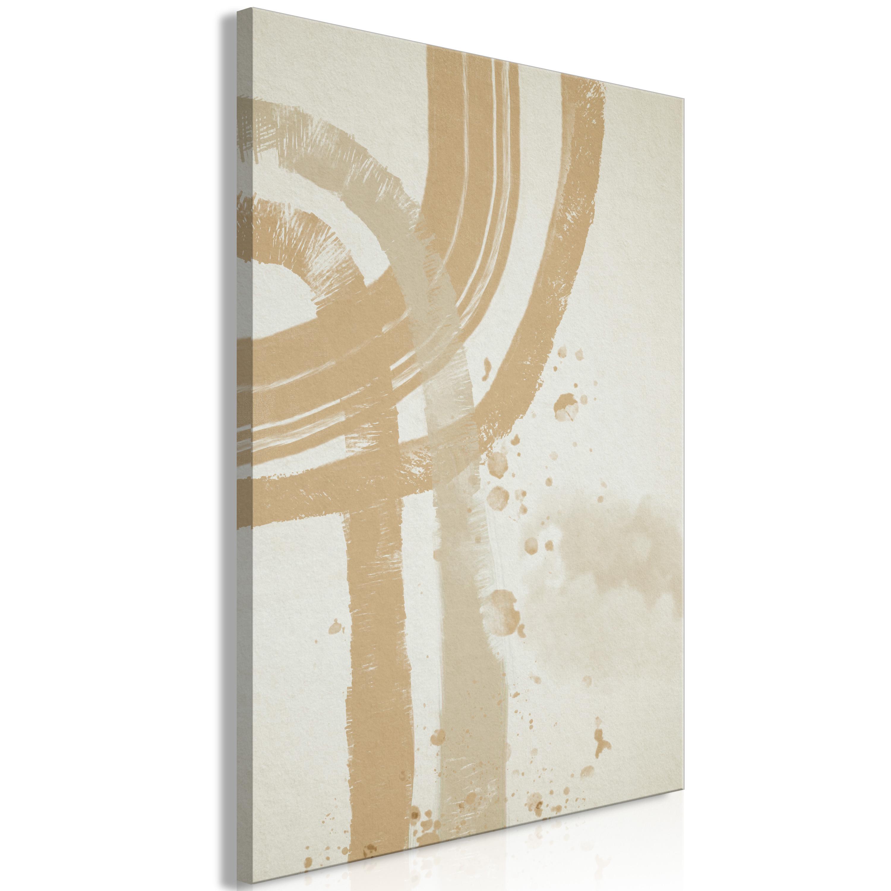 Billede - Beige Minimalism (1 Part) Vertical - 60 x 90 cm - Standard