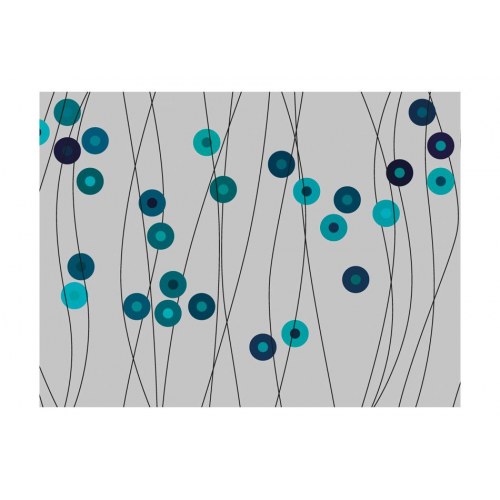 Fototapet - Azurblå knapper