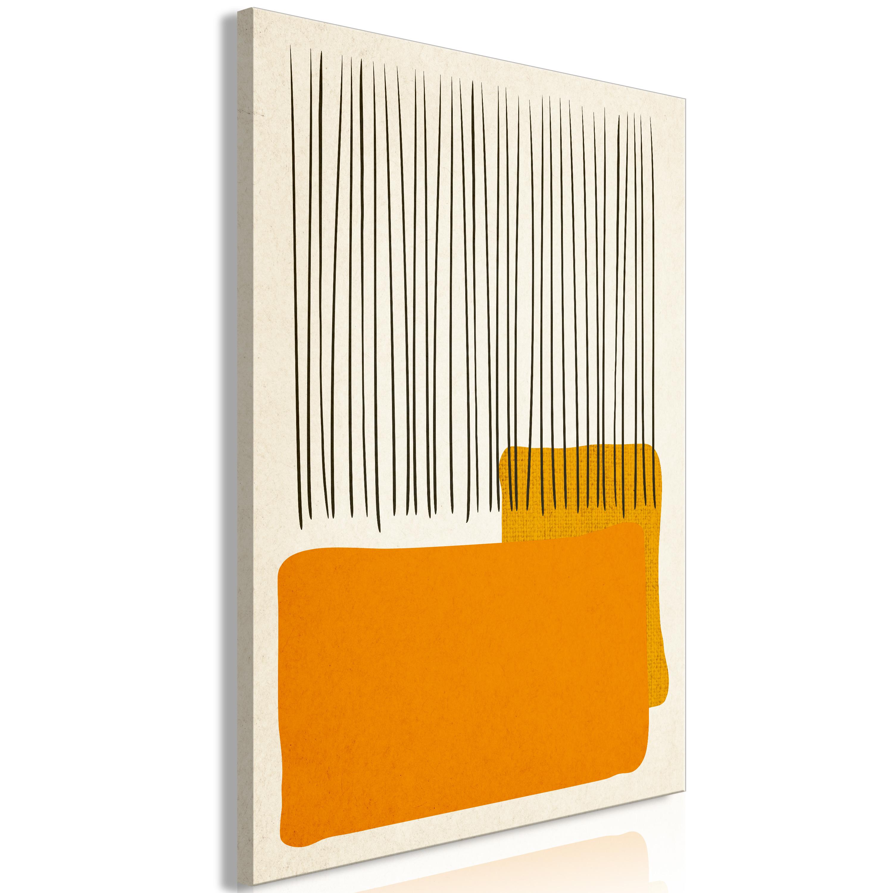 Billede - Rain on the Beach (1 Part) Vertical - 40 x 60 cm - På italiensk lærred