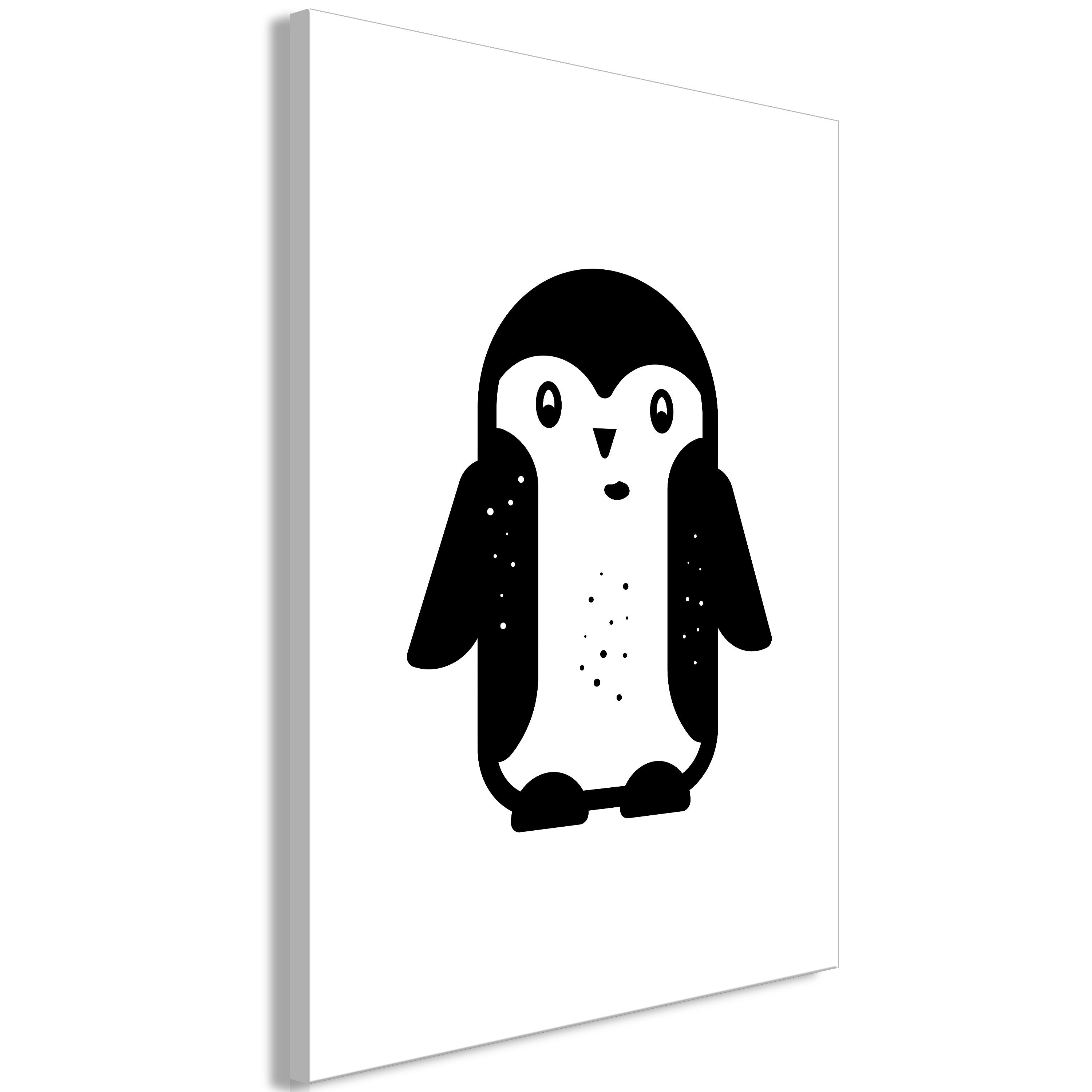 Billede - Funny Penguin (1 Part) Vertical - 40 x 60 cm - På italiensk lærred