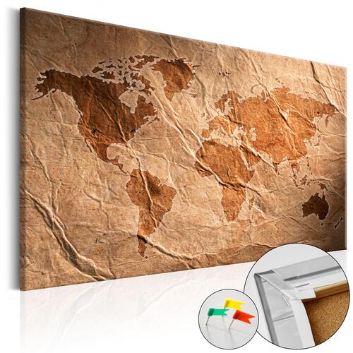 Billede på kork - Paper Map