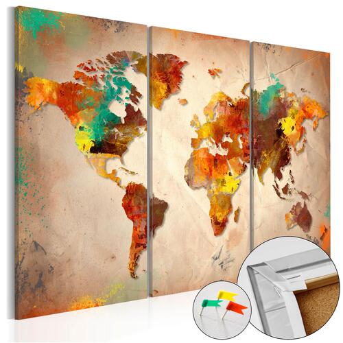 Billede på kork - Painted World