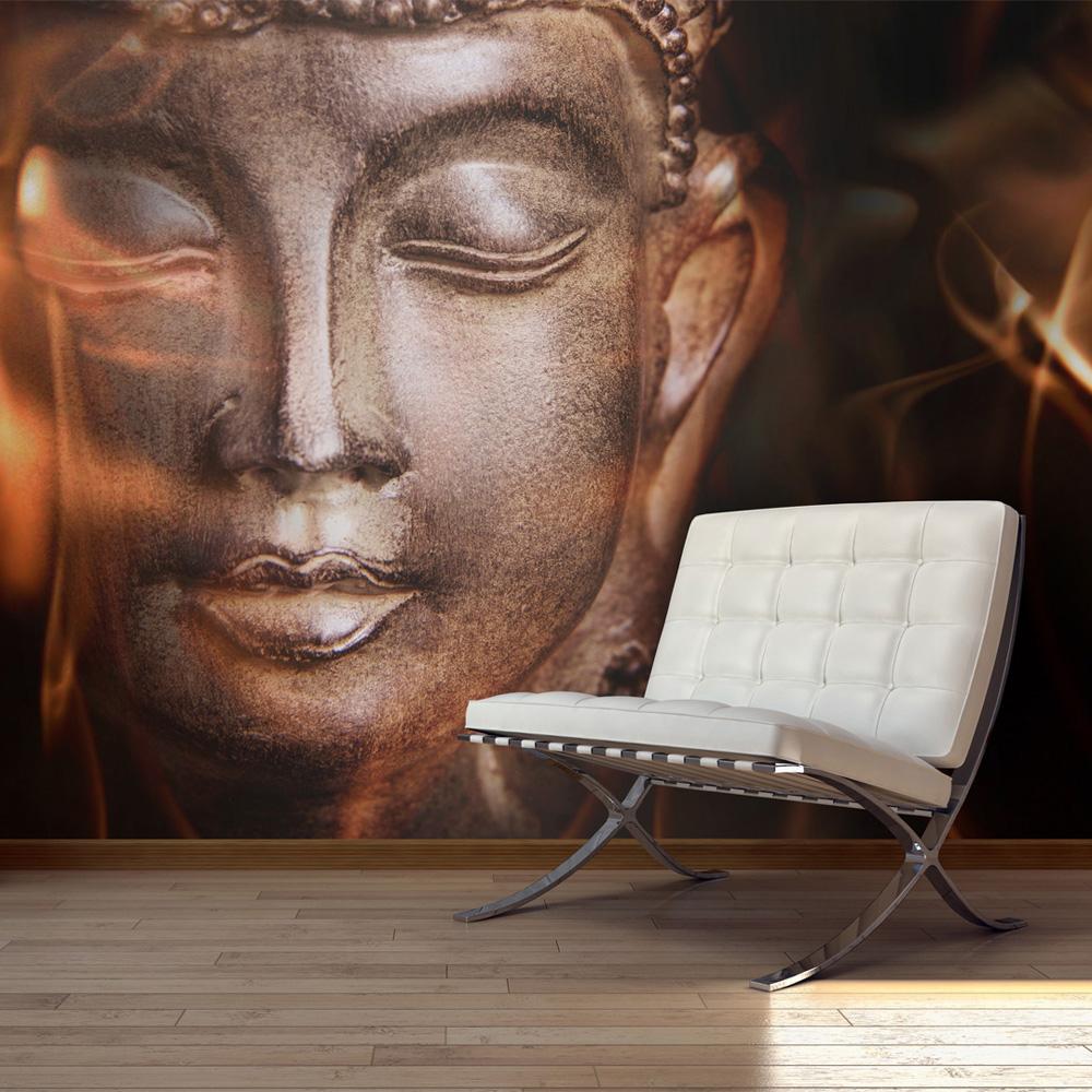 Fototapet - Buddha. Fire of meditation. - 200 x 154 cm - Standard