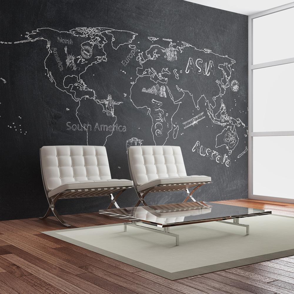 Fototapet - Lille rejse. Stor rejse (engelsk) - 250 x 193 cm - Standard