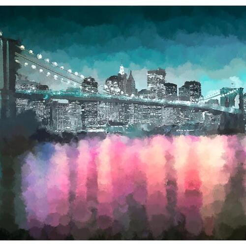 Fototapet - Painted New York