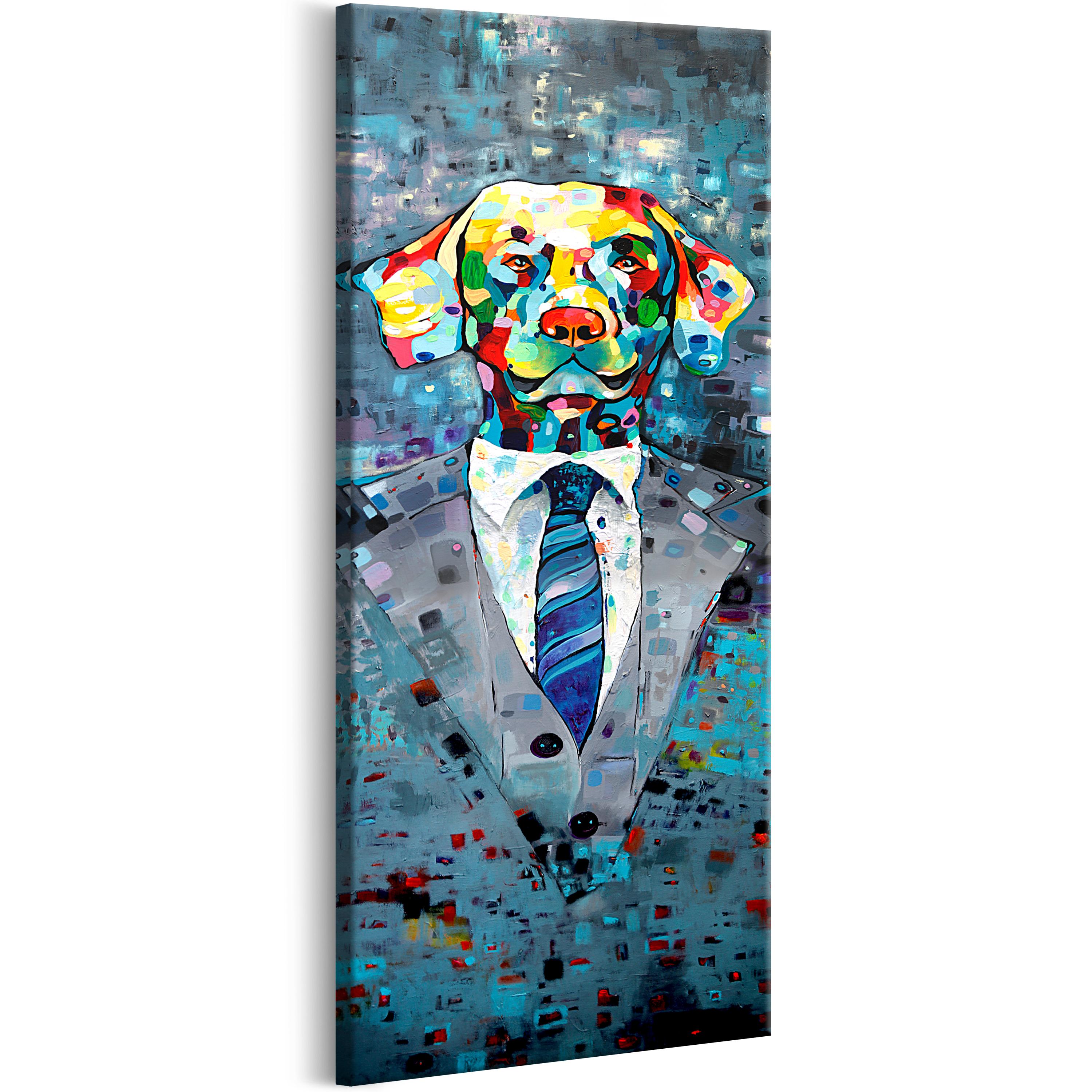 Billede - Dog in a Suit - 50 x 150 cm - Standard