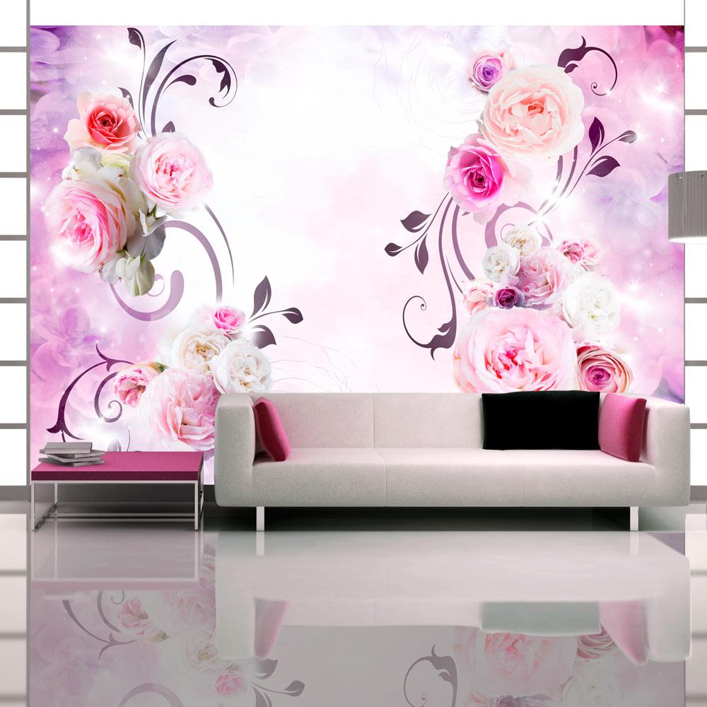 Fototapet - Rose variations - 300 x 210 cm - Standard