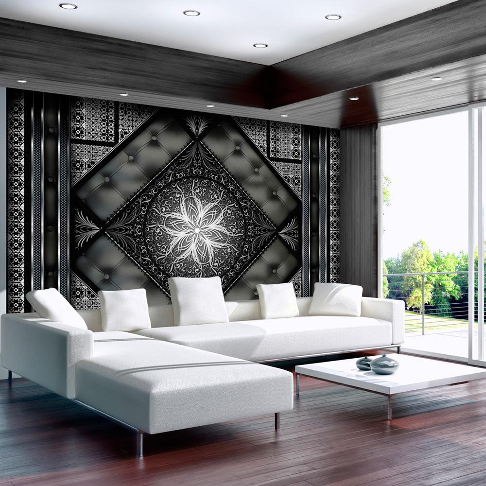 Fototapet - Black mosaic - 250 x 175 cm - Standard