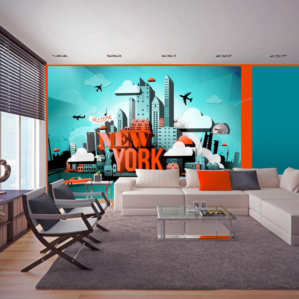 Fototapet - Welcome New York - 250 x 175 cm - Standard