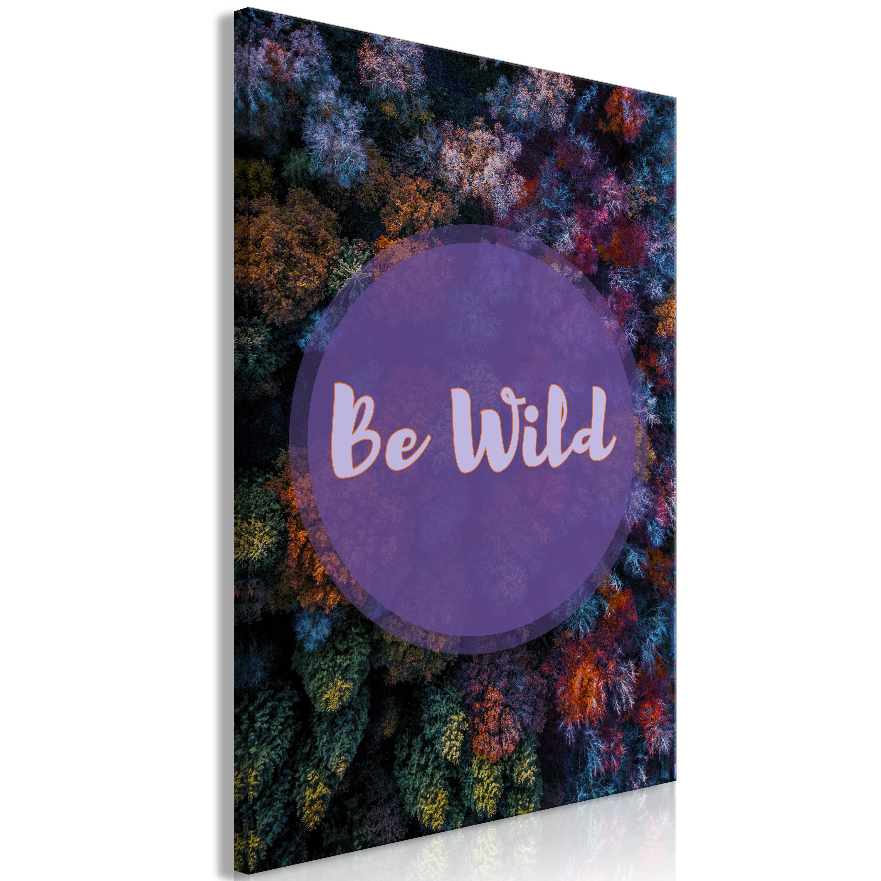 Billede - Be Wild (1 Part) Vertical - 40 x 60 cm - Standard