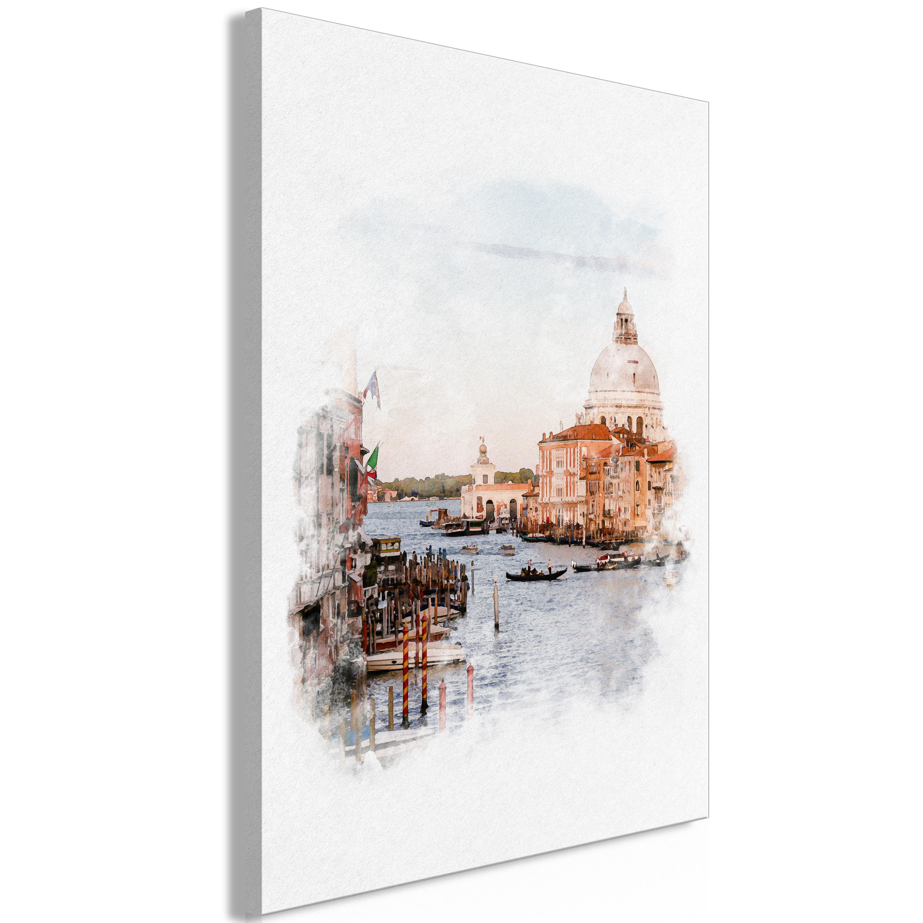 Billede - Watercolour Venice (1 Part) Vertical - 40 x 60 cm - Standard