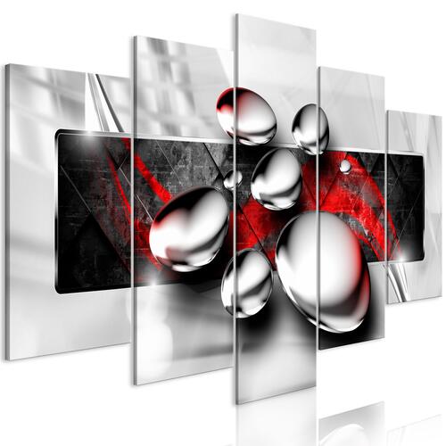 Billede - Shiny Stones (5 dele) Wide Red