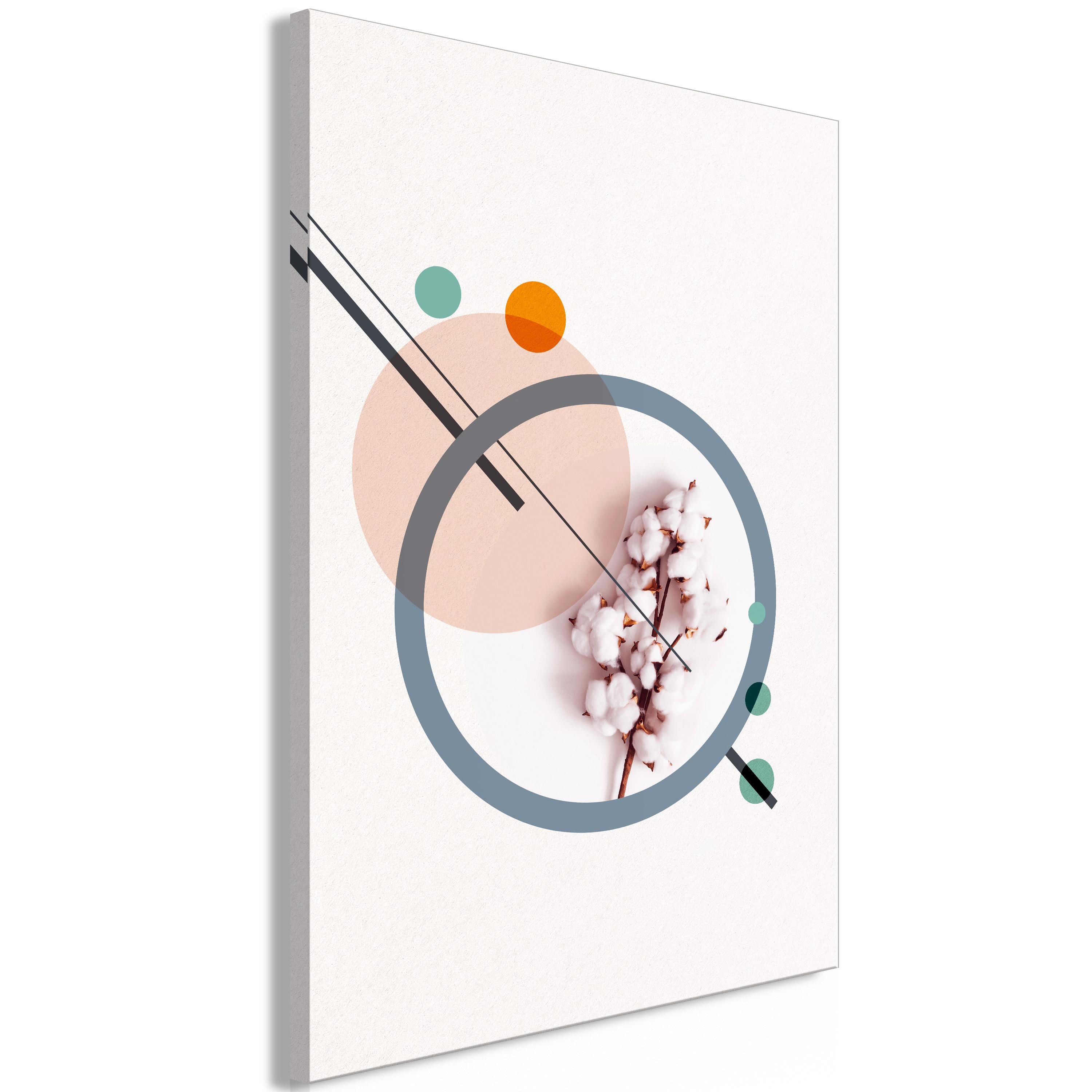 Billede - Geometric Cotton (1 Part) Vertical - 40 x 60 cm - Standard