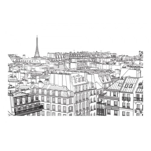 Fototapet - Parisian er sketchbook
