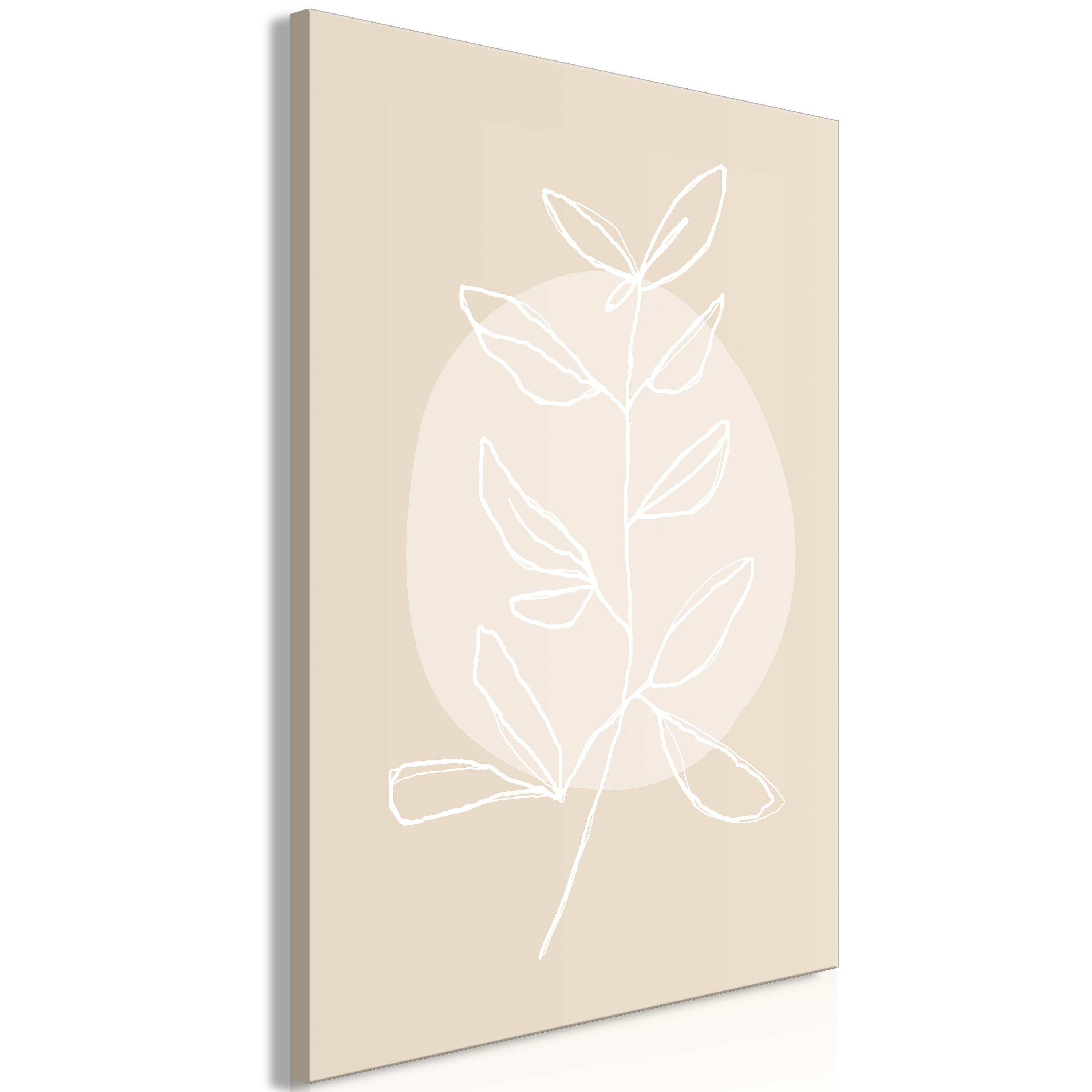 Billede - Bright Twig (1 Part) Vertical - 40 x 60 cm - Standard