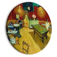 Rundt lærredsprint - The Night Café (Vincent van Gogh)