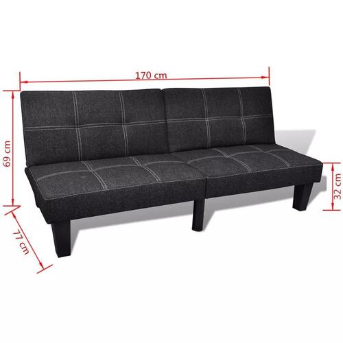 Sovesofa i stof sort