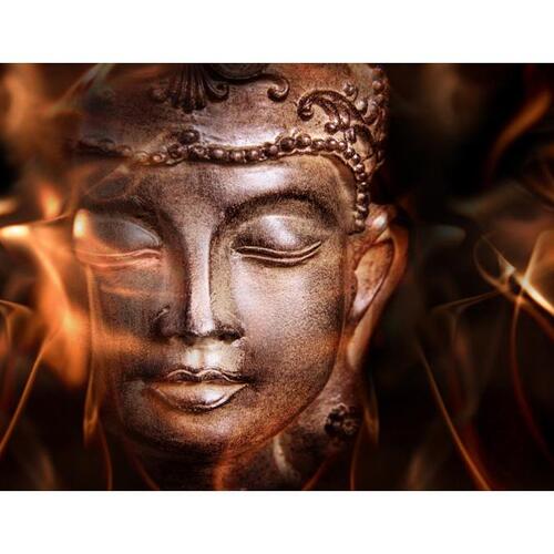 Fototapet - Buddha. Fire of meditation.