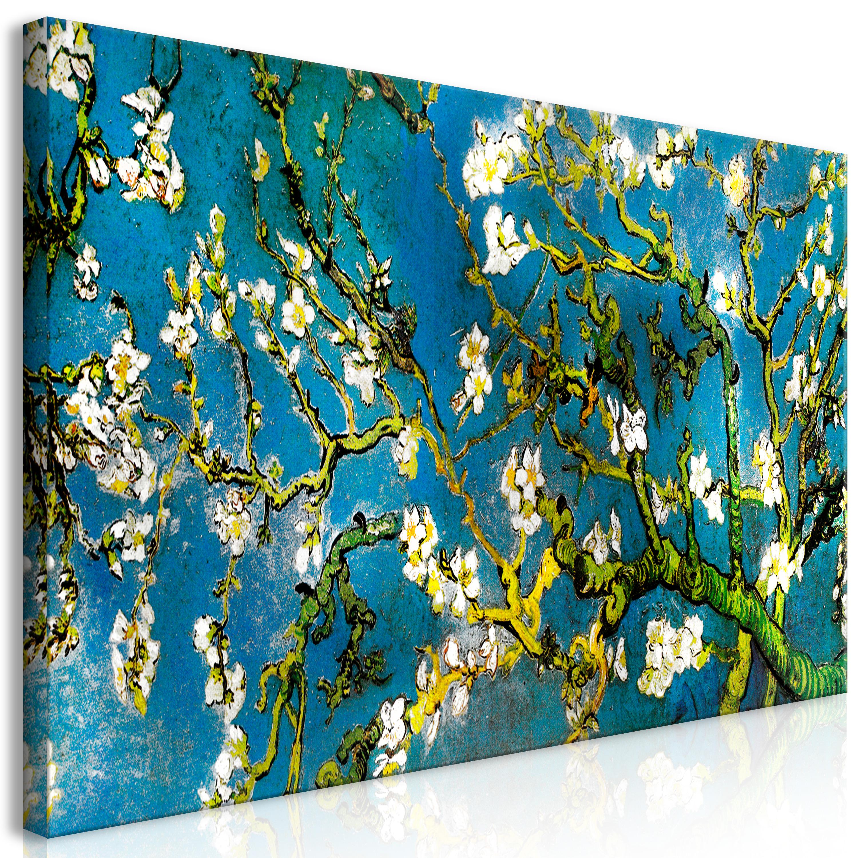 Billede - Blooming Almond (1 Part) Wide - 120 x 60 cm - På italiensk lærred
