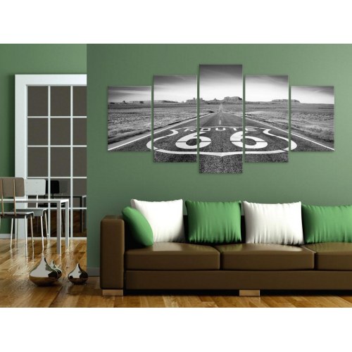 Billede - Route 66 - black and white