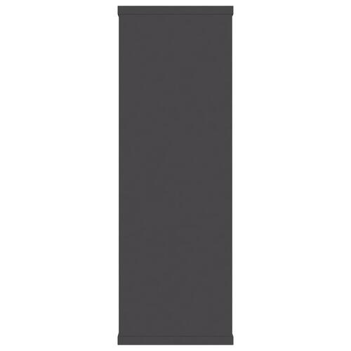 Væghylder 104x20x58,5 cm spånplade grå