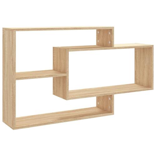 Væghylder 104x20x58,5 cm spånplade sonoma-eg