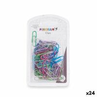 Clip Small Multifarvet Metal (24 enheder)