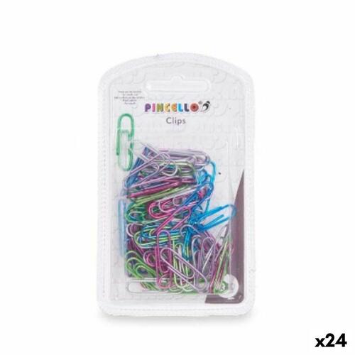 Clip Small Multifarvet Metal (24 enheder)
