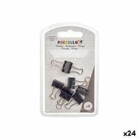 Klemmer Clip Small Sort Metal (24 enheder)