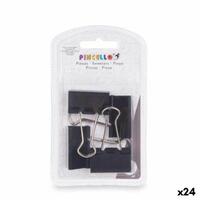 Klemmer Clip Stor Sort Metal (24 enheder)
