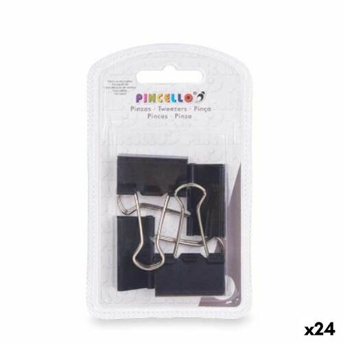 Klemmer Clip Stor Sort Metal (24 enheder)