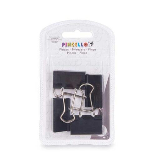 Klemmer Clip Stor Sort Metal (24 enheder)