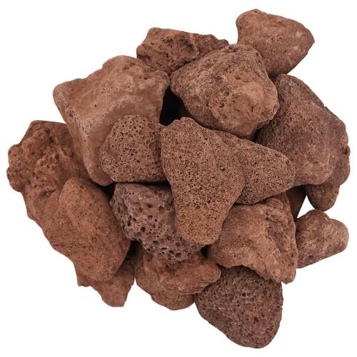 Vulkanske sten 10 kg 5-8 cm rød